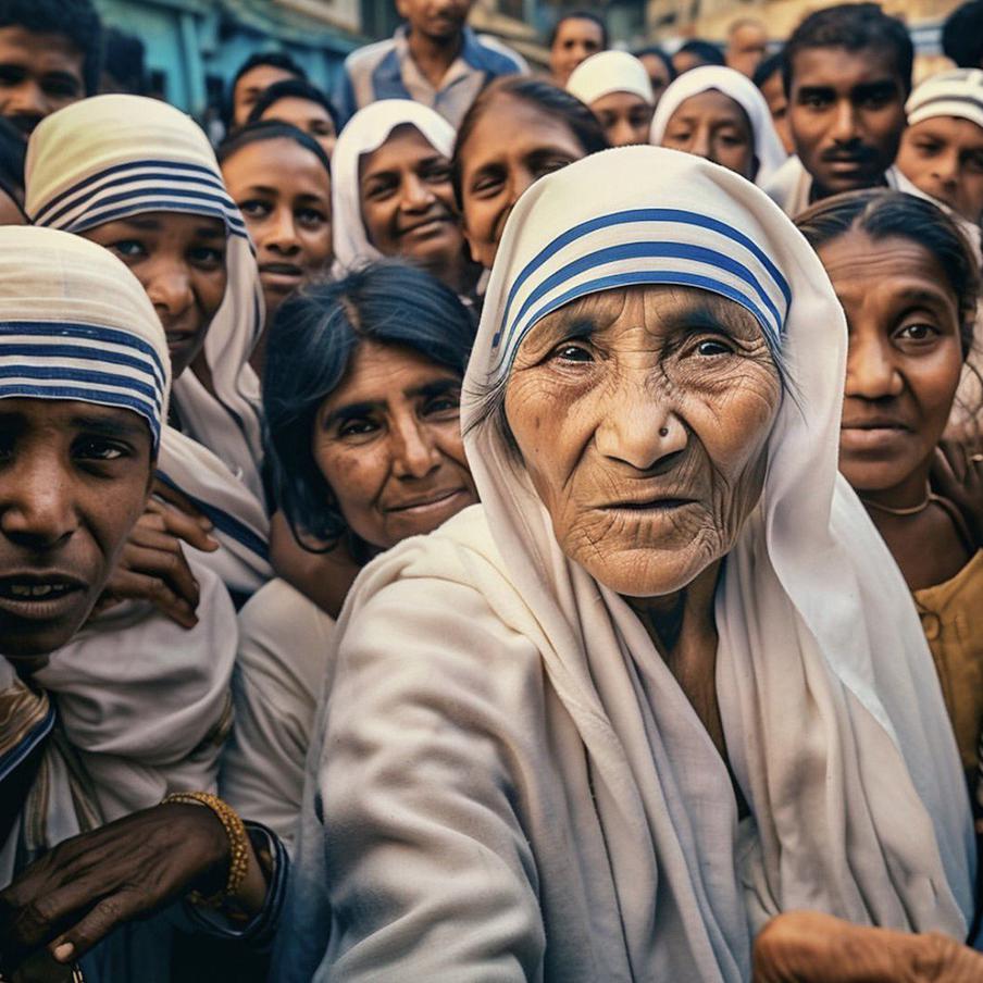 Мать Тереза и сестры милосердия