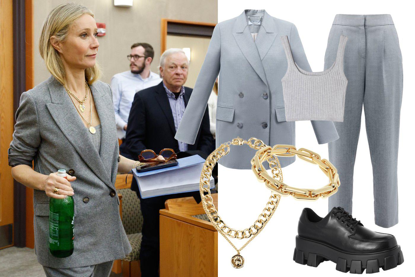 Костюм All We Need (13 438 руб.) / Топ Gloria Jeans (1299 руб.) / Дерби Tendance (8310 руб.) / Колье Lisa Smith (11 000 руб.) / Браслет Posh Mimi (5980 руб.).