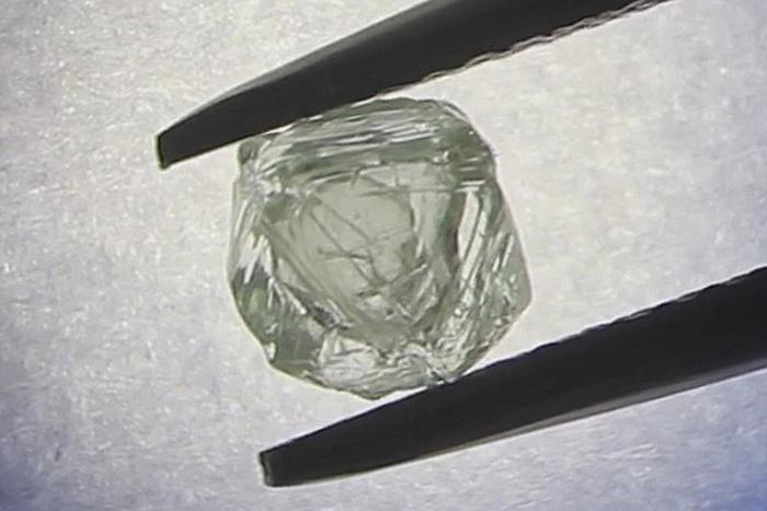 В Индии нашли уникальный алмаз, содержащий внутри другие алмазы