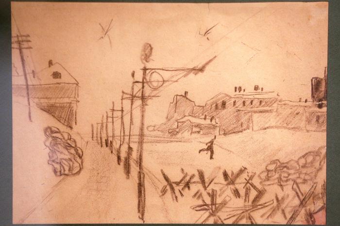 Свидетели с карандашом в руке. Во время войны художники делали зарисовки даже на кусках обоев