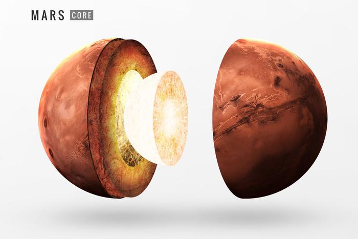 Стали известны новые подробности о строении ядра Марса