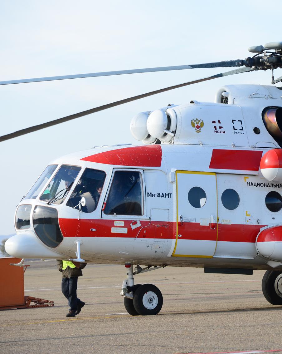 В Волгоградской области произошло крушение вертолёта санавиации