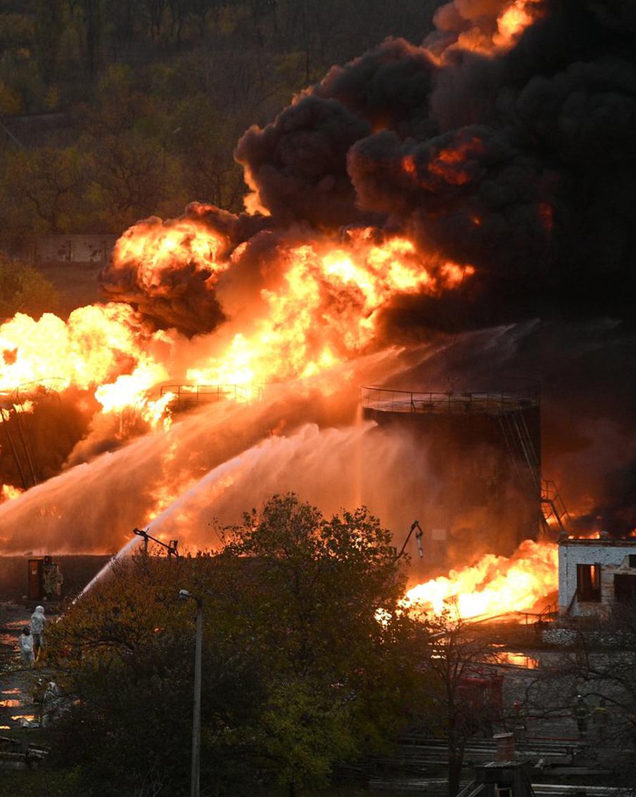 Власти опровергли сообщения об эвакуации жителей в Краснодарском крае из-за пожара