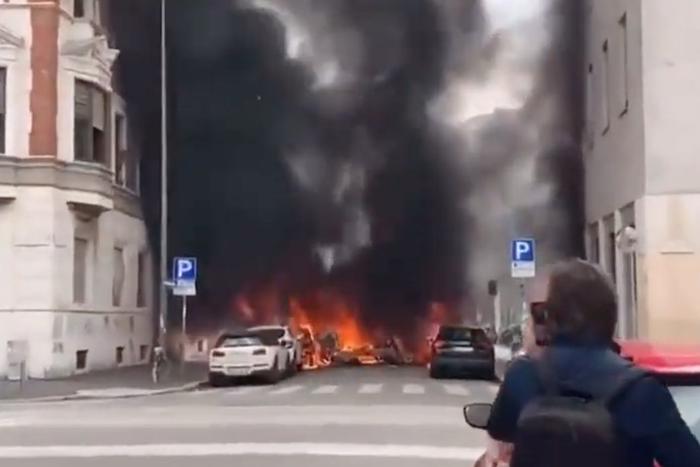 В центре Милана прогремел мощный взрыв