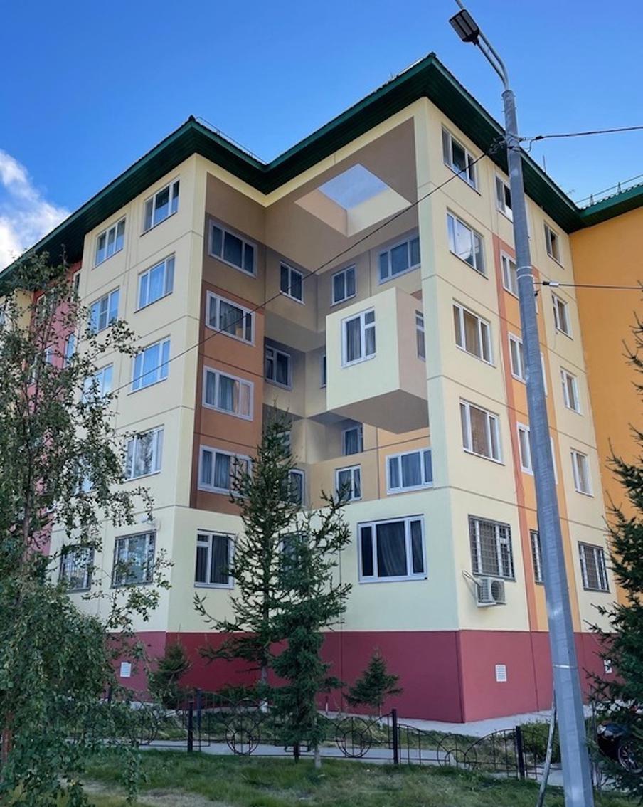 Мурал-иллюзия Данилы в городе Салехард (ЯНАО)