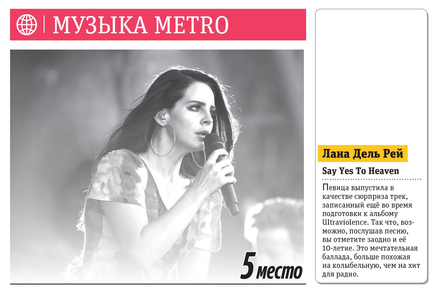 Еженедельный хит-парад Metro