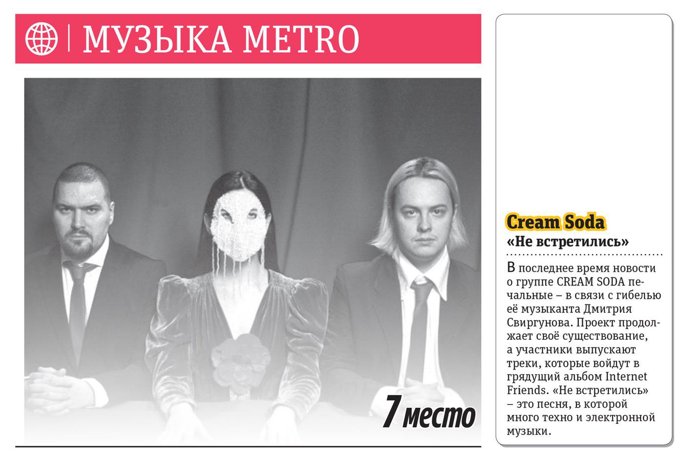 Еженедельный хит-парад Metro