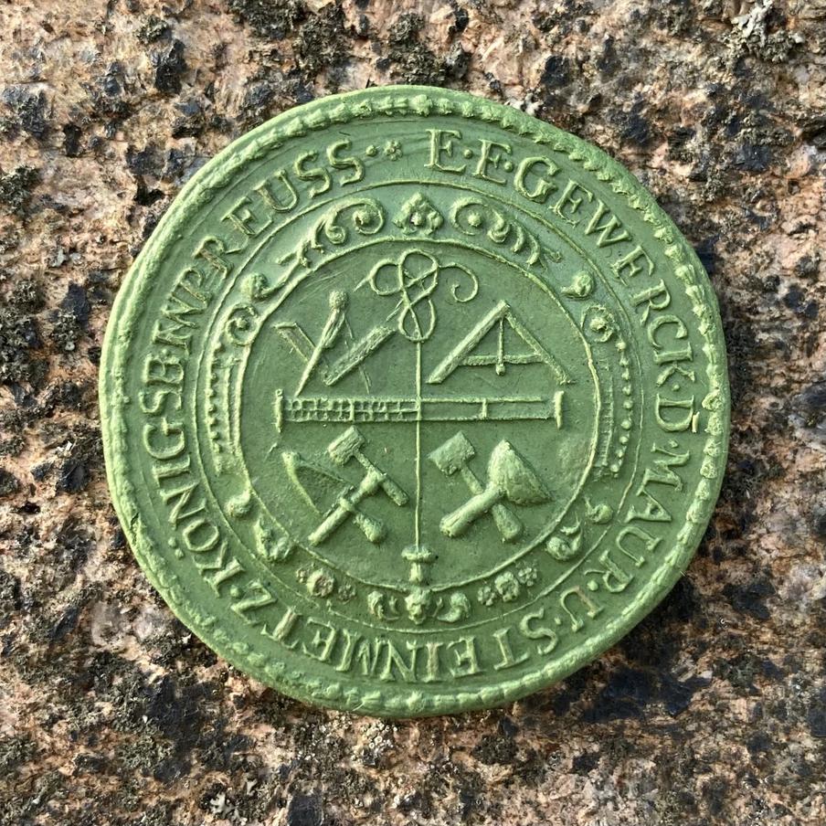 Оттиск на воске.