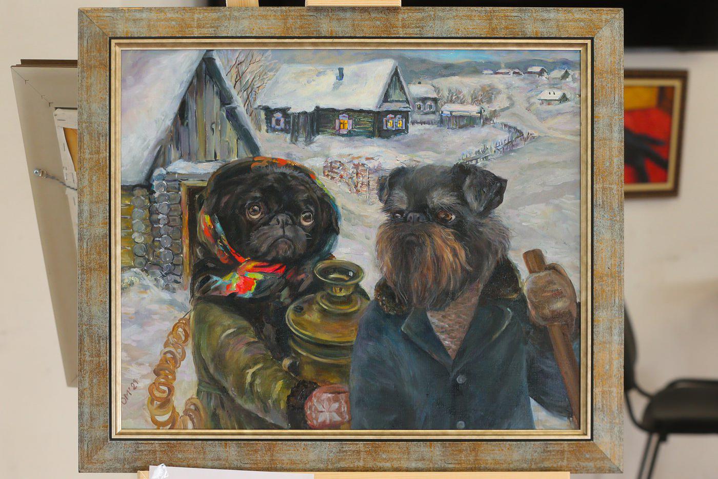 Картина "Со своим самоваром".