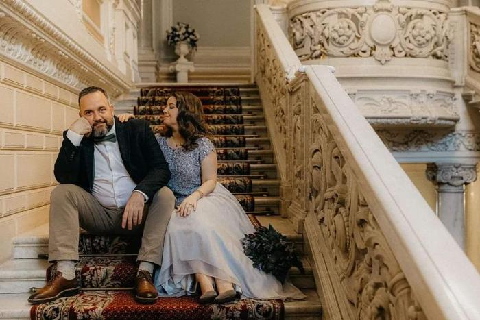 Якко и Елена в день свадьбы