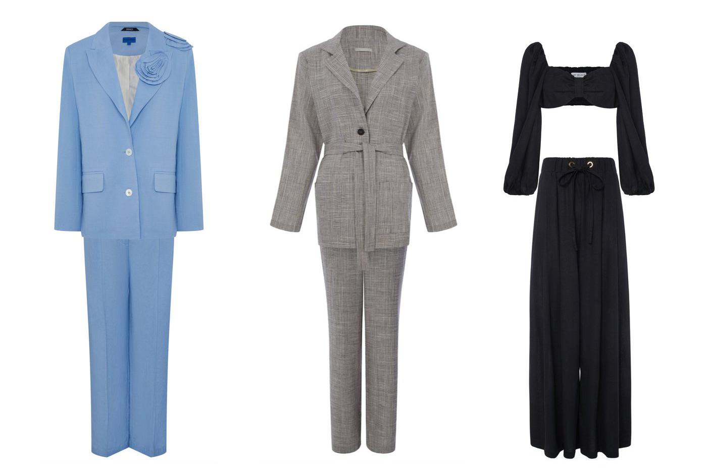 Костюмы Orrez (30 800 руб.) / Look7 (19 900 руб.) / The Select (11 400 руб.)