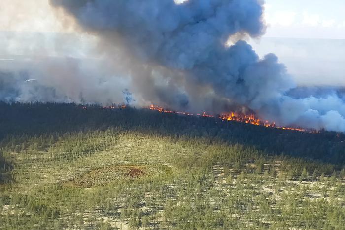В Хабаровском крае бушуют четыре лесных пожара