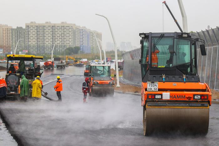 Строительство моста через Пехорку ведётся в любую погоду. Мост свяжет МСД с новой трассой "Москва – Нижний Новгород – Казань"