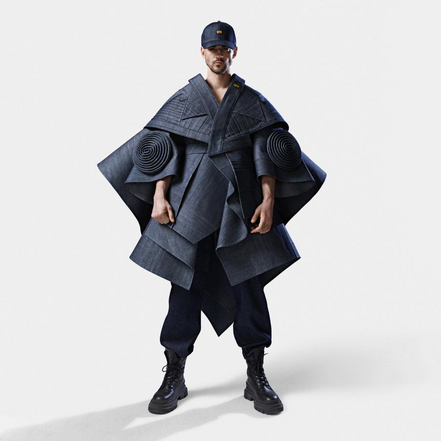 Настоящий плащ, созданный модным брендом по изображению ИИ.