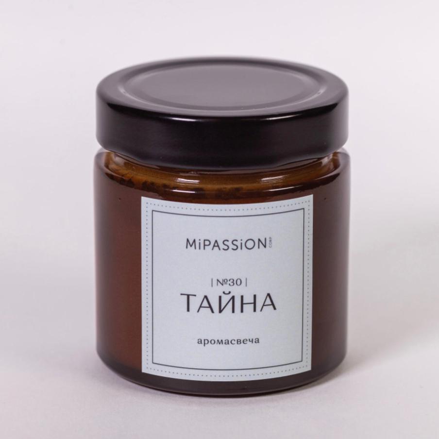 Свеча парфюмированная в банке "Тайна" MiPASSiON с ароматом мяты и эвкалипта (840 руб.)