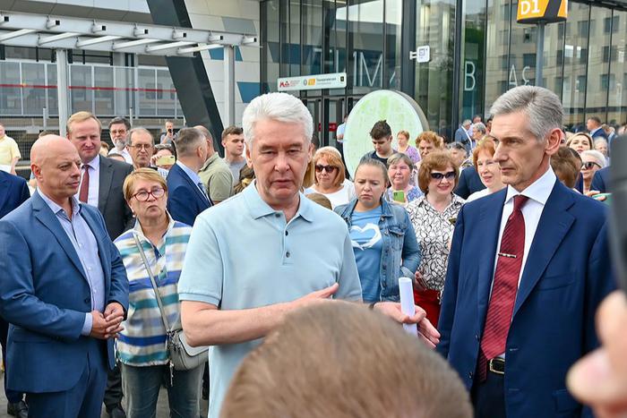 Новый вокзал на МЦД-1 открыл мэр Москвы Сергей Собянин