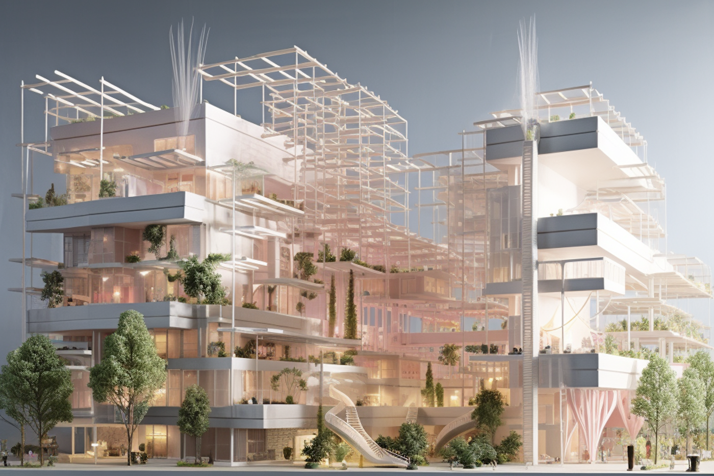 Вот так стиль Барби "преобразил" жилой комплекс Бадаевский, который будет строиться на Кутузовском проспекте.