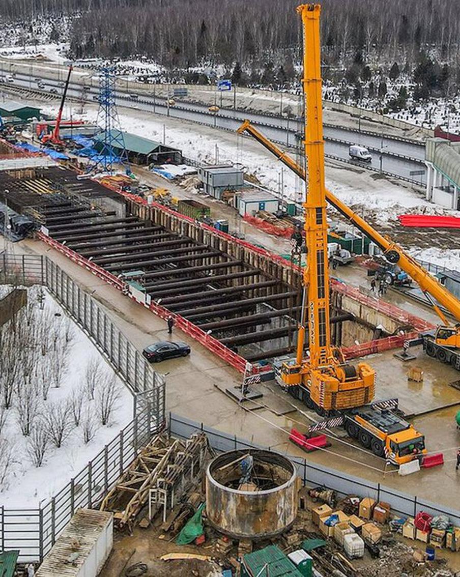 Длина Солнцевской линии метро превысит 30 км после открытия станций "Пыхтино" и "Аэропорт Внуково"