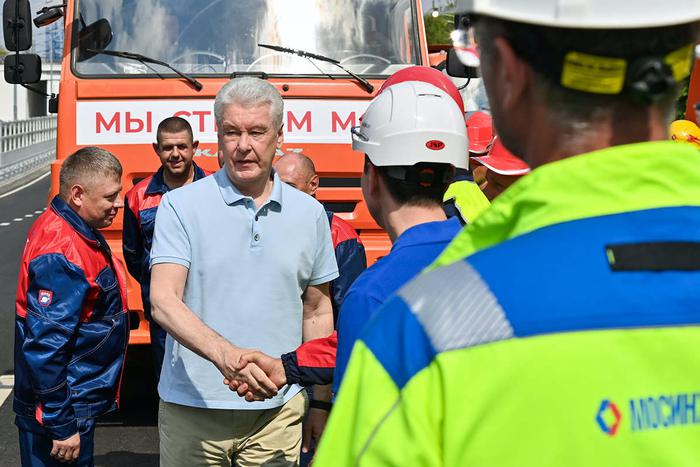 Собянин открыл движение транспорта на участке МСД от Южной рокады до МКАД