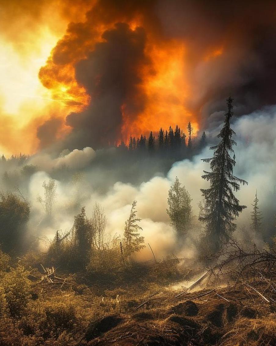 В Канаде разбушевались лесные пожары: идёт эвакуация столицы северо-западных территорий