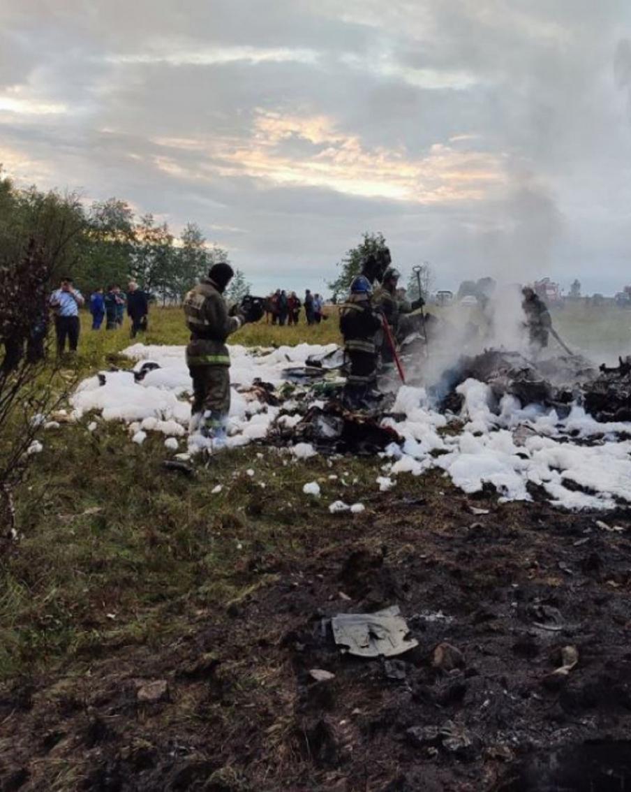 Следственный комитет отчитался о расследовании крушения самолёта Пригожина