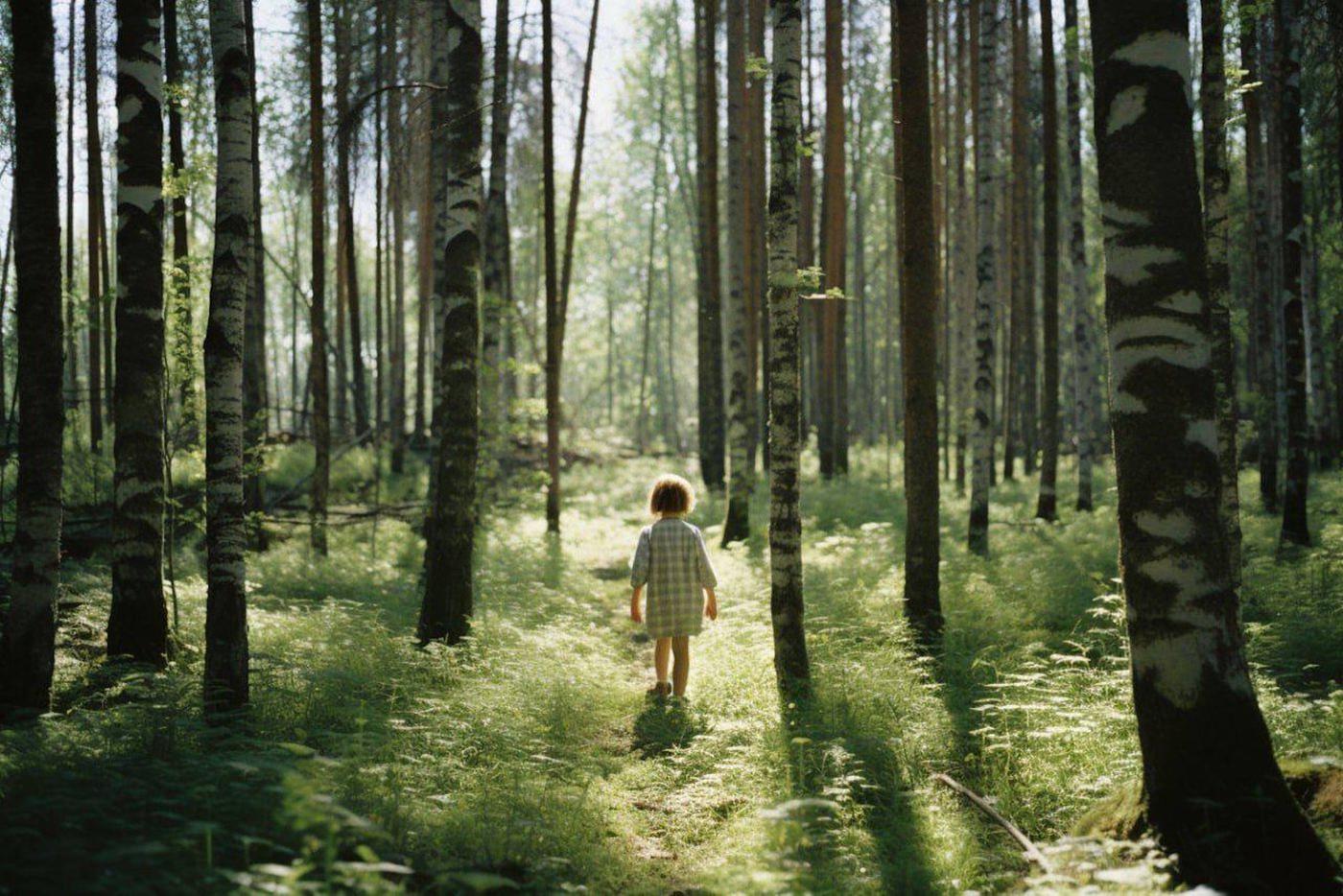 Август, лес, солнце. И кажется, что ещё вся жизнь впереди.