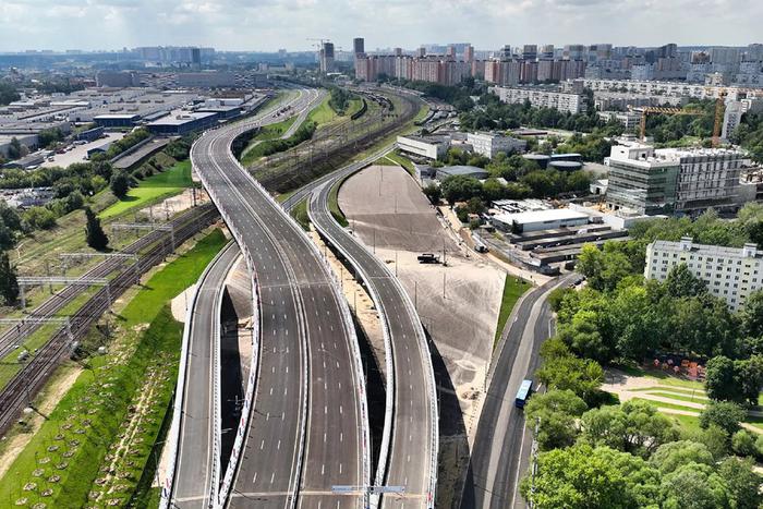 Владимир Путин и Сергей Собянин открыли Южный участок Московского скоростного диаметра