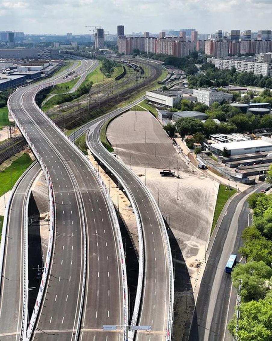 Владимир Путин и Сергей Собянин открыли Южный участок Московского скоростного диаметра