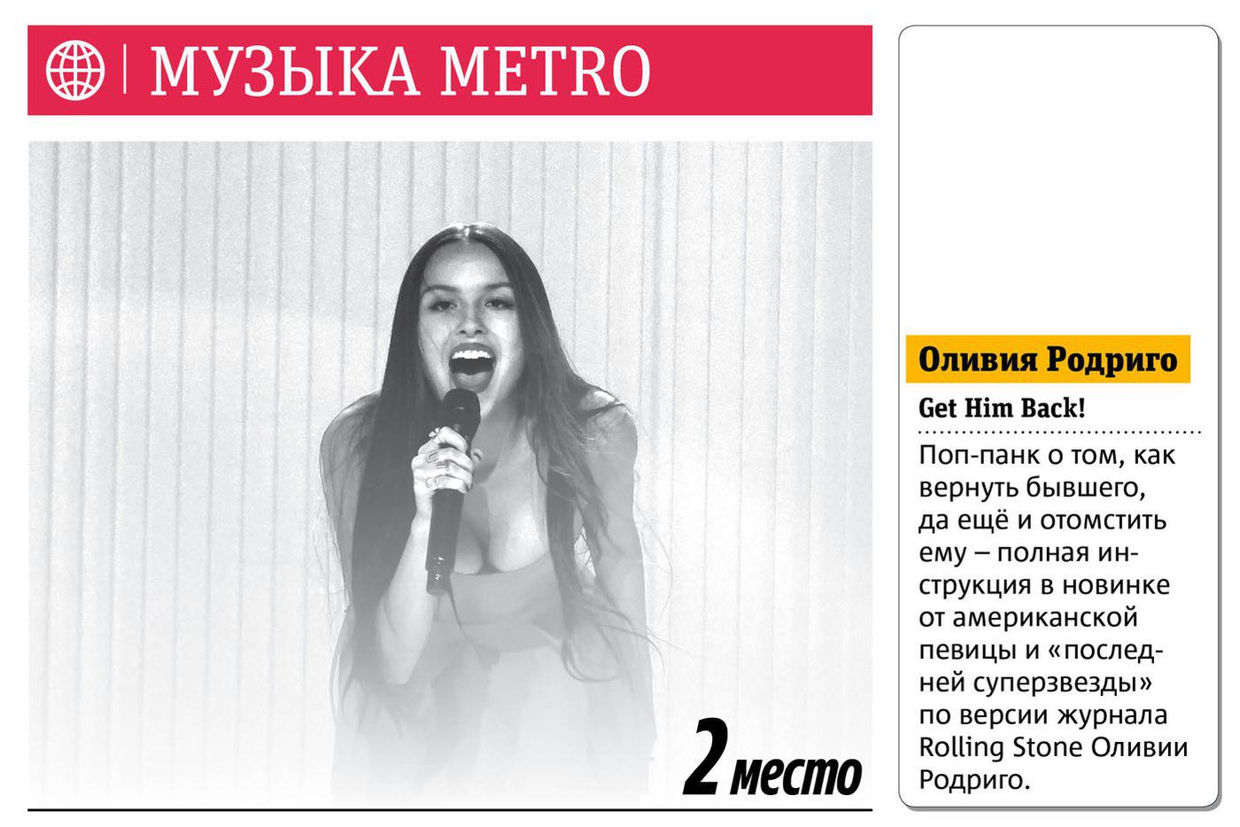 Еженедельный хит-парад Metro