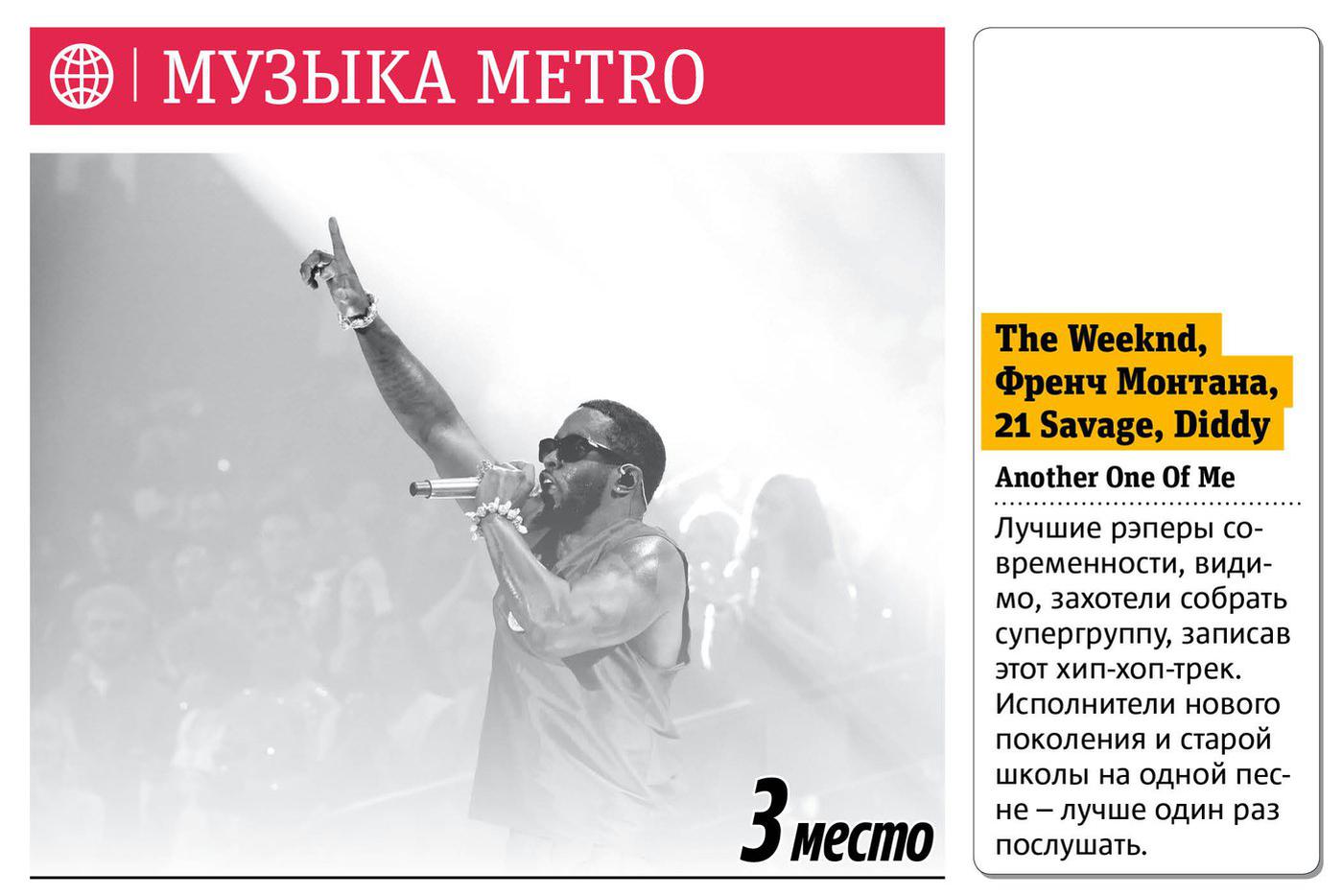 Еженедельный хит-парад Metro