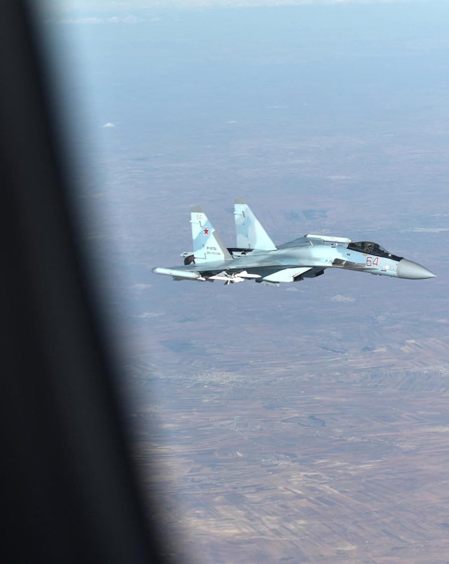 Американский БПЛА допустил опасное сближение с Су-35 ВКС России в Сирии