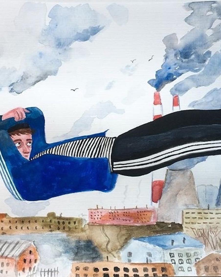 Художник нарядил гопников в пышные юбки