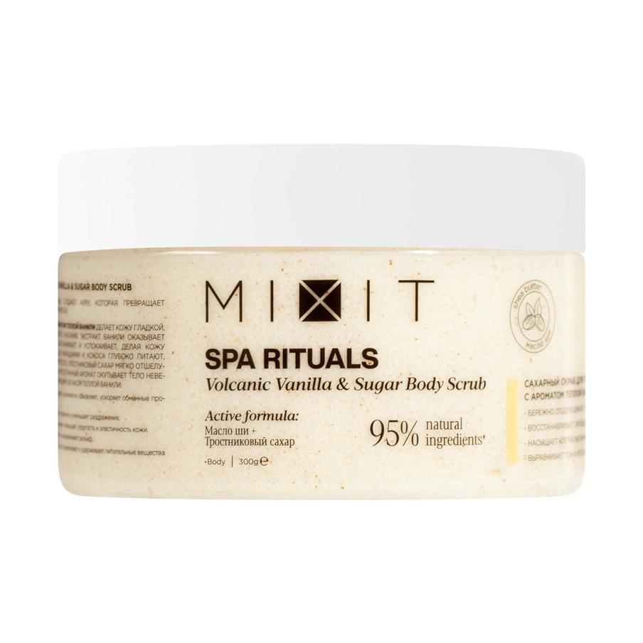 Сахарный скраб для тела с ароматом тёплой ванили MIXIT (379-469 руб.)