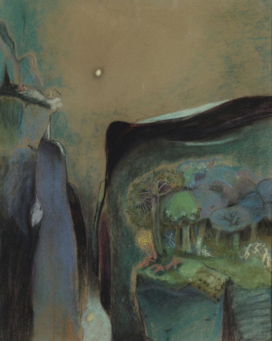 Один из акварельных пейзажей Туве Янссен.