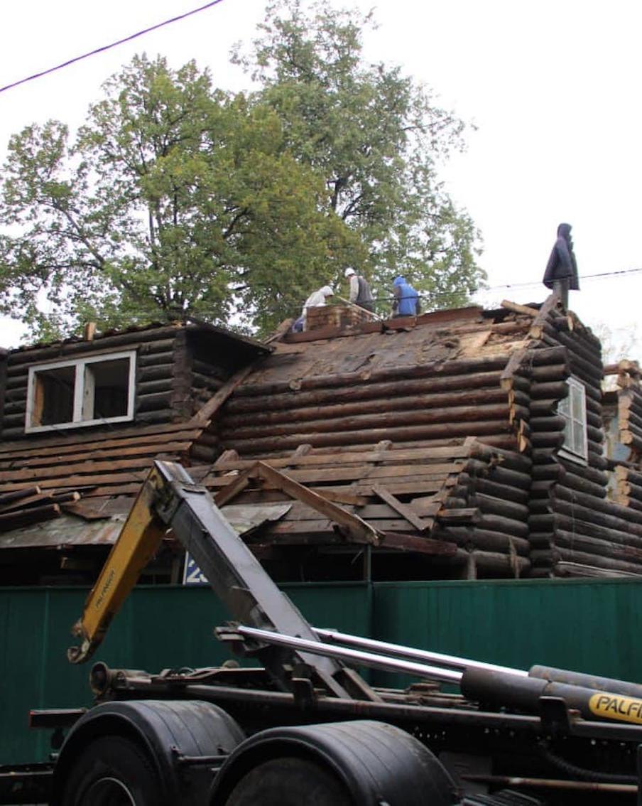 Дом Веснина в посёлке "Сокол" в Москве все-таки снесли