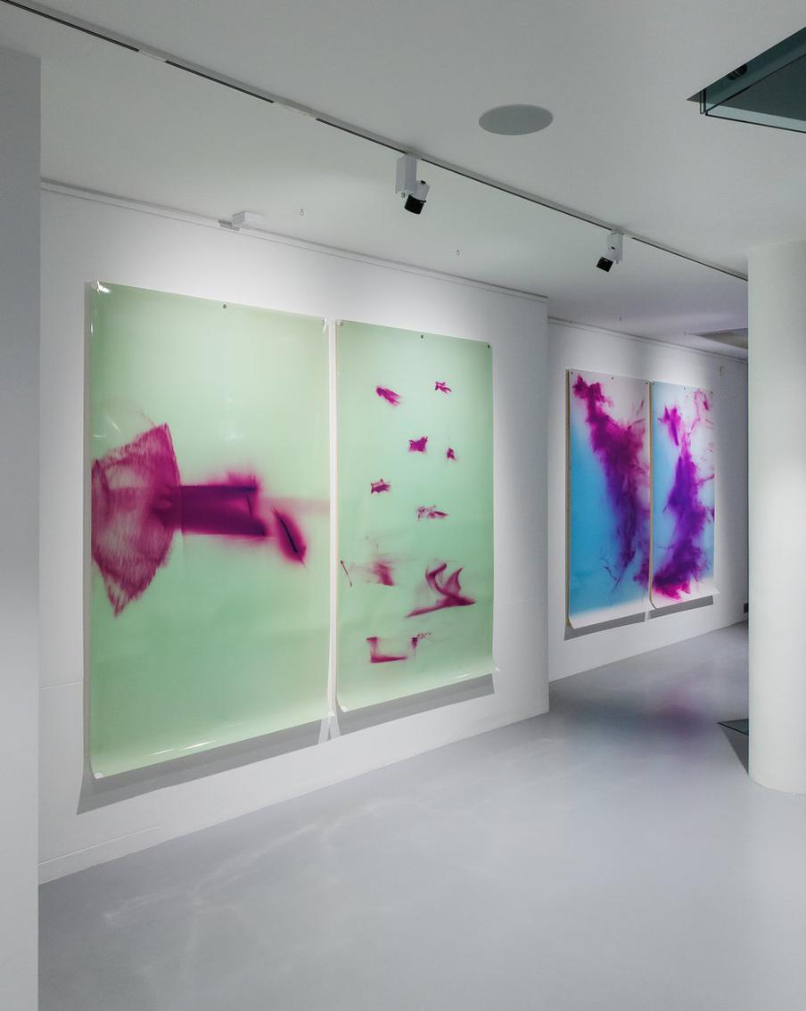 Работы Александра Егорова на выставке "Лучи солнца в листве айвового дерева"