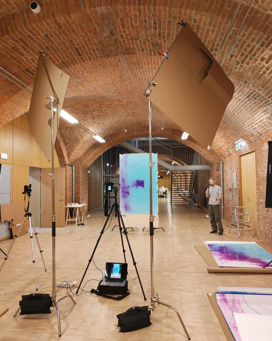 Процесс создания произведений.