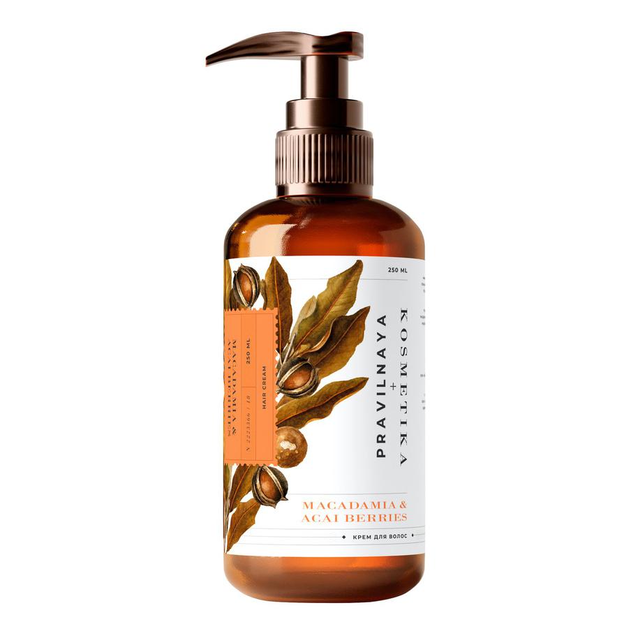 Укрепляющий несмываемый крем для восстановления гладкости и блеска волос Pravilnaya Kosmetika (585 руб.)