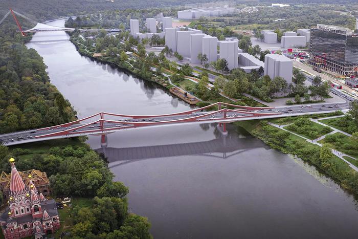 Новый мост свяжет Филёвский парк и Хорошёво-Мнёвники. Строительство завершат в 2025 году