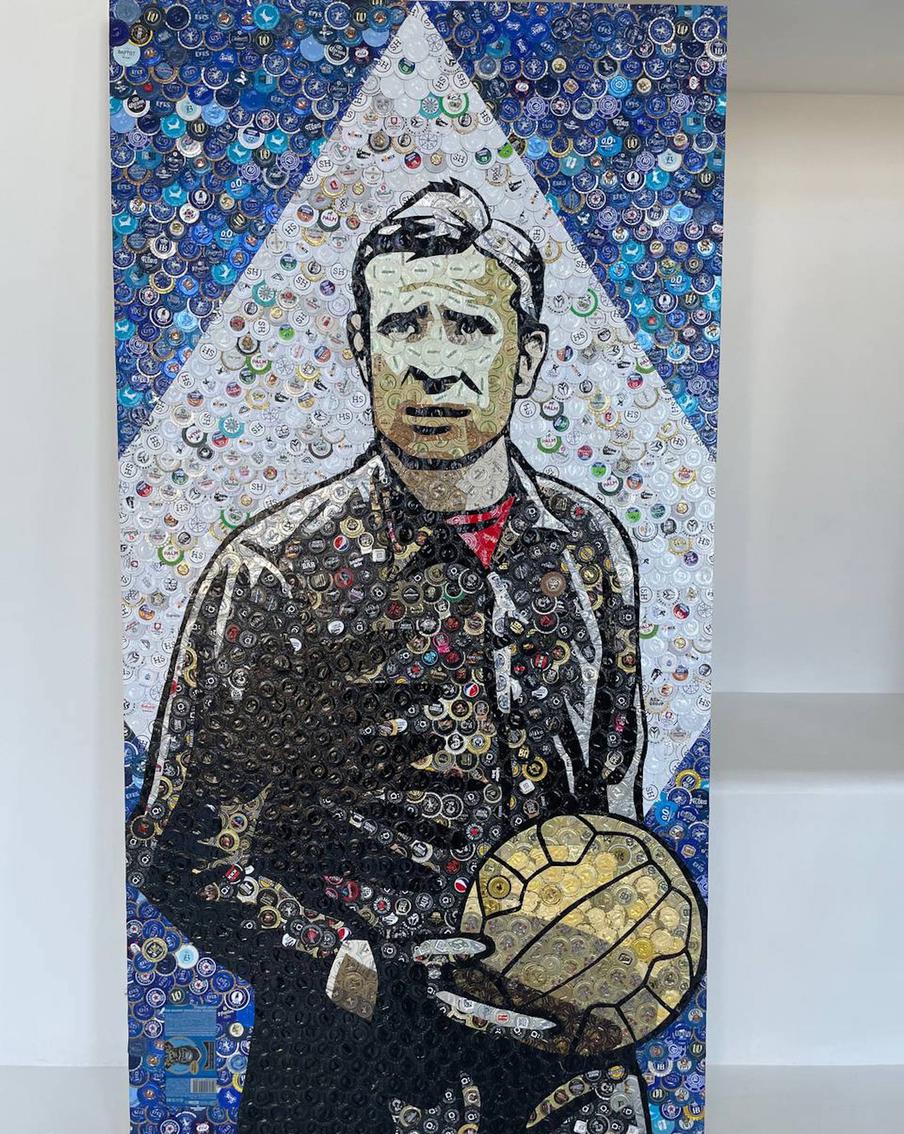 Легендарный вратарь Лев Яшин.