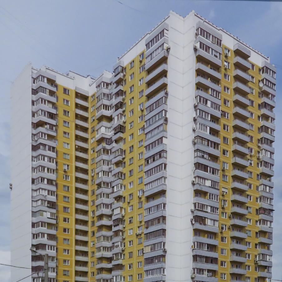 Дом в Северном Чертаново. 25-этажное здание строили на основе деталей серии П-3/16 и П-3/22.