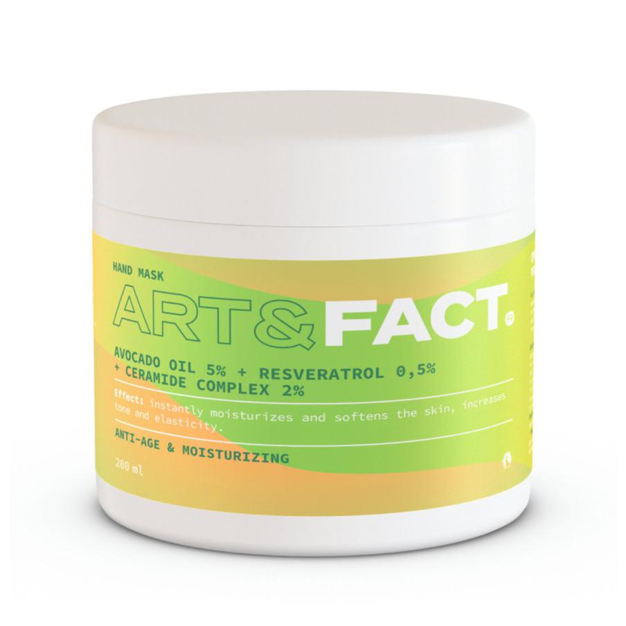 Омолаживающая маска для рук с маслом авокадо и комплексом церамидов ART&FACT (269-411 руб.)