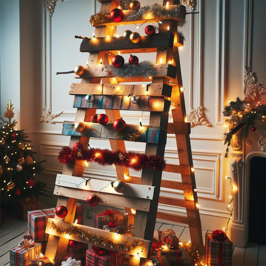 Новогодняя лестница.