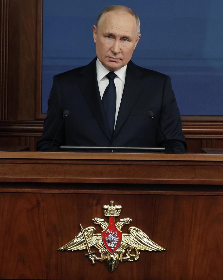 Путин сделал ряд важных заявлений во время выступления на коллегии Минобороны РФ