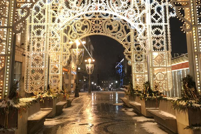 Собянин рассказал, как торговые центры, рестораны и кафе украсили к Новому году