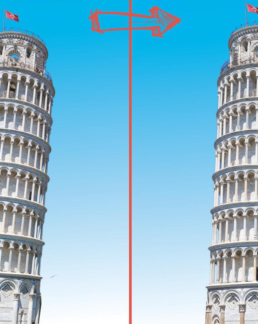 Metro приделало нос Сфинксу и выпрямило Пизанскую башню