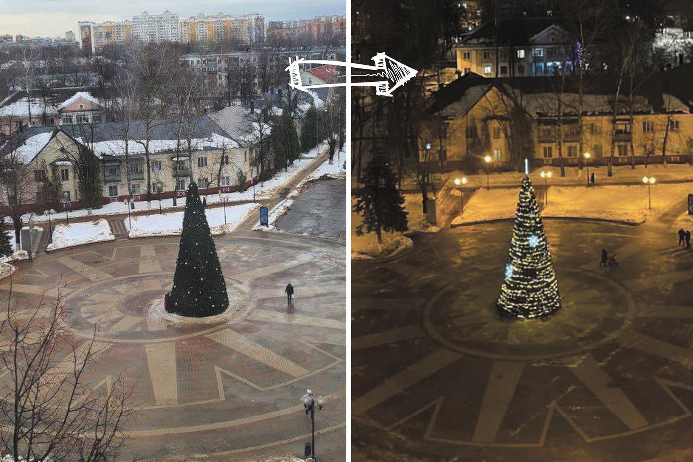 Та самая балашихинская ель. Перфекционисты могут ликовать!