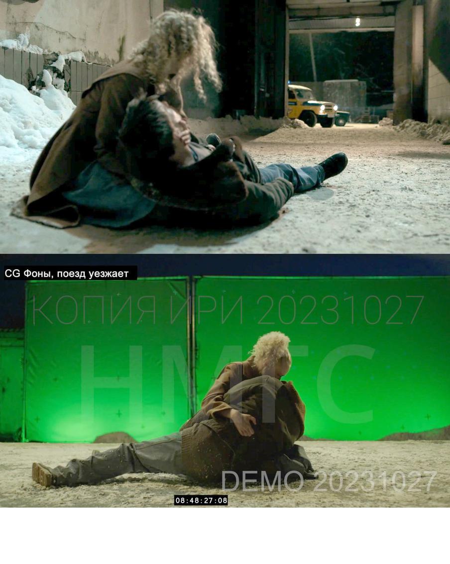 В официальном финале Ильдар убивает Вову у ресторана, когда тот бежит к машине, где его ждёт Наташа. В "слитой" версии — дело происходит на вокзале, бандит, чтобы отомстить за Жёлтого, втыкает нож в бок Адидасу