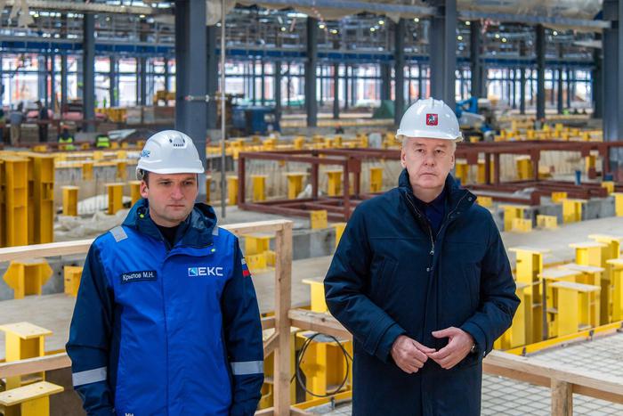 Сергей Собянин открыл третье по счету электродепо для поездов БКЛ метро