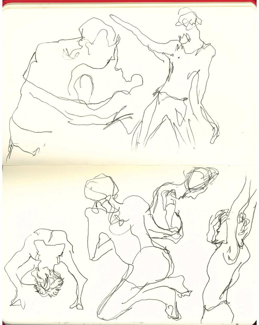 Я пыталась рисовать каждого по отдельности и по памяти